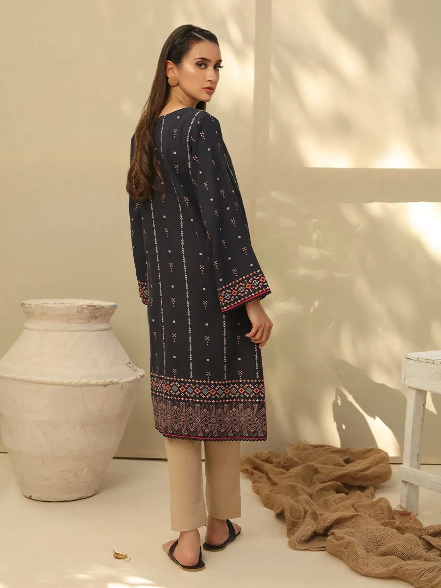 1pc Stitched Basic Printed Khaddar Shirt