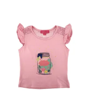 56024, Apple Bottoms, Girls Flutter Sleeve Top - Asst