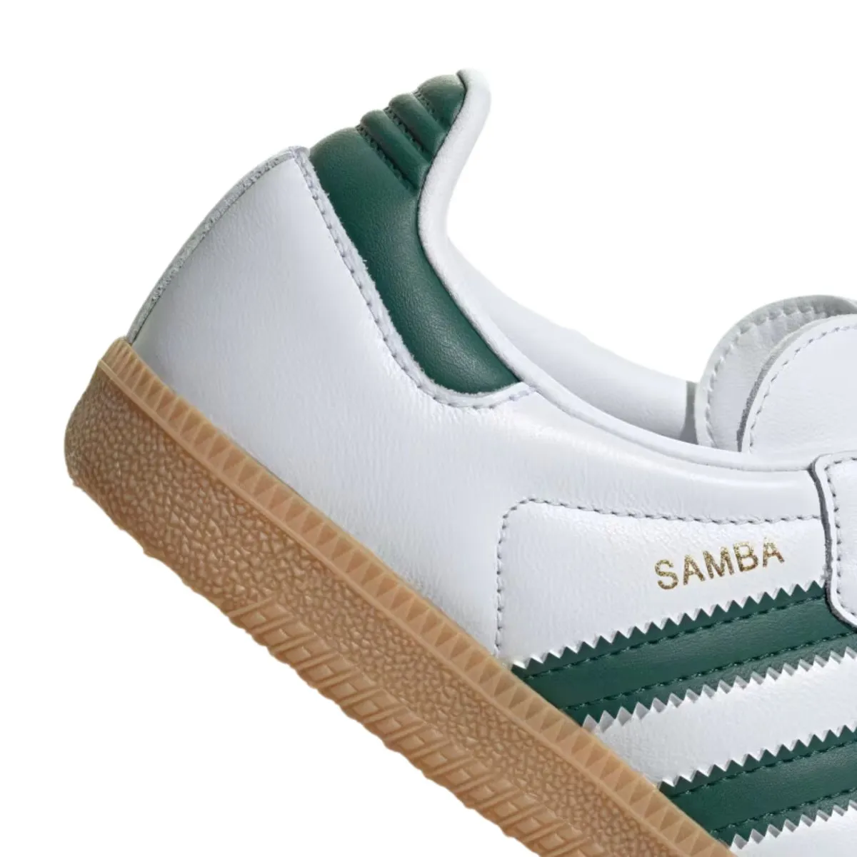 Adidas Boy's (Grade School) Samba OG Cloud White/Collegiate Green/Gum