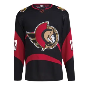 adidas - Men's Ottawa Senators Tim Stützle Authentic Reverse Retro Wordmark Jersey (H52291)