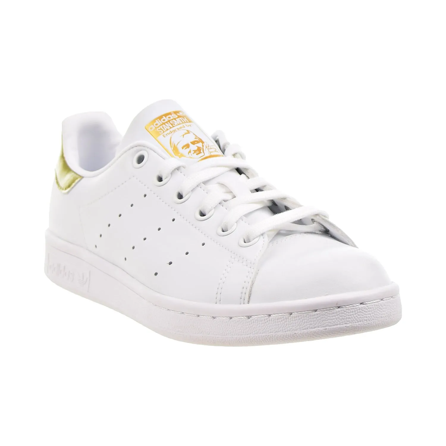 Adidas Stan Smith Women's Shoes Cloud White-Gold Metallic