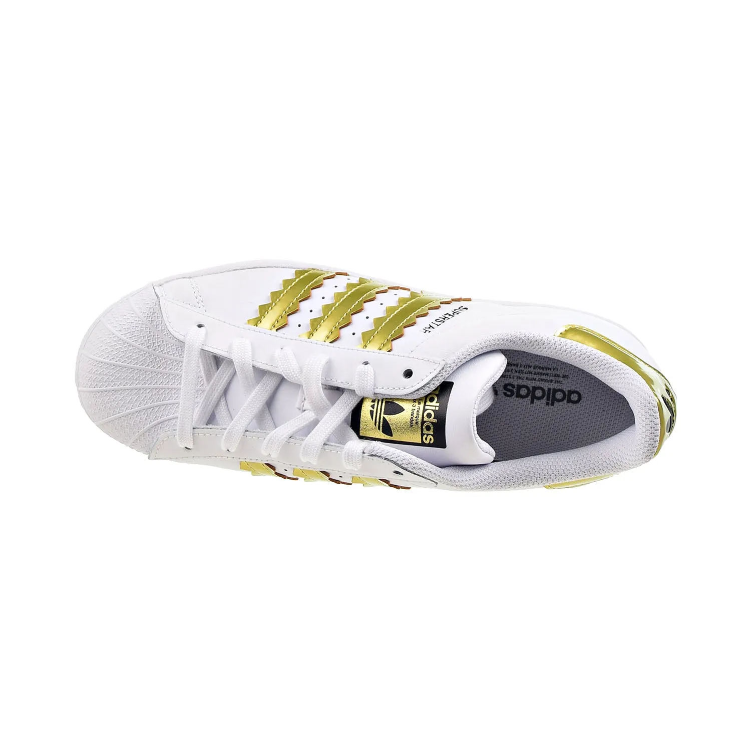 Adidas Superstar Women's Shoes Cloud White-Matte Gold-Core Black