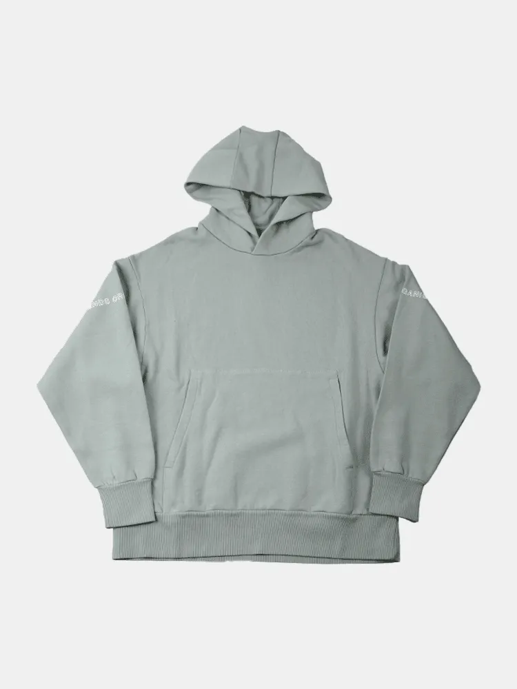 Afends Boundary Unisex Organic Hoodie - Smoke Green