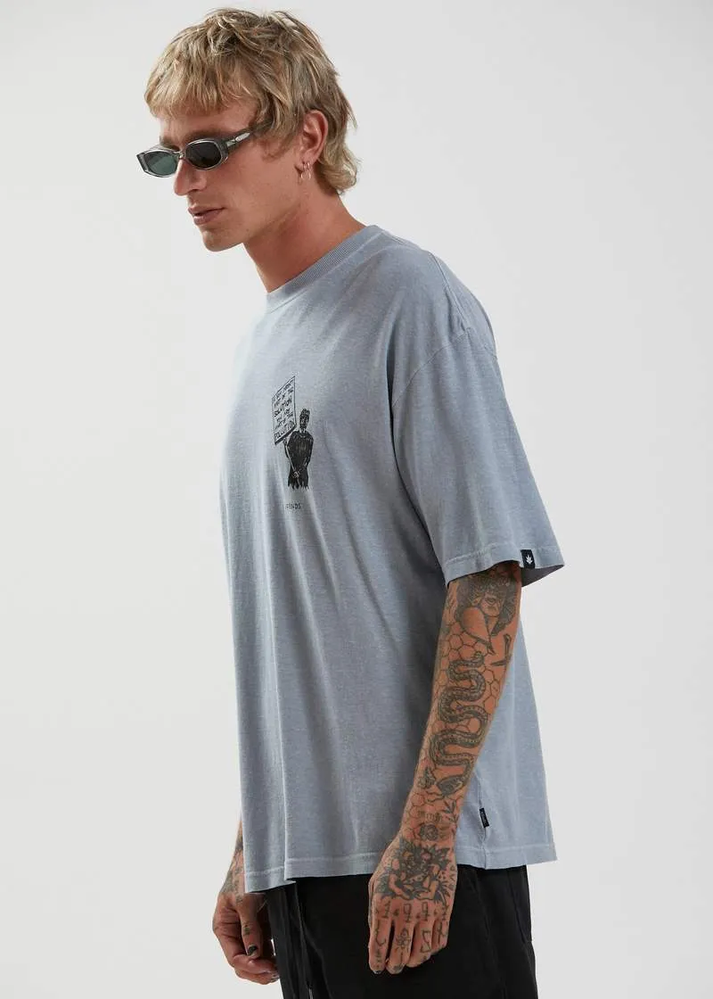 Afends Doom Future Hemp Oversized Tee Abyss