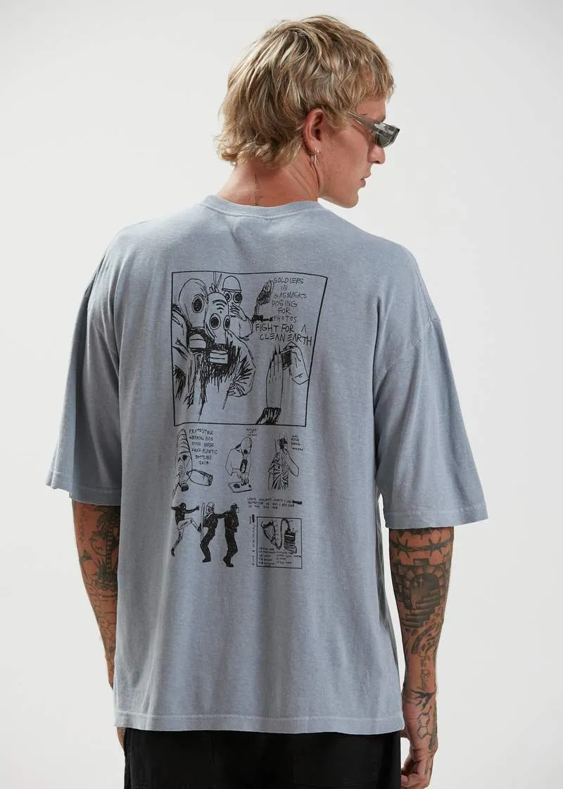 Afends Doom Future Hemp Oversized Tee Abyss