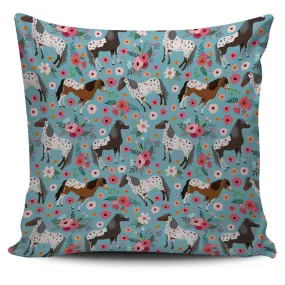 Appaloosa Horse Flower Pillow Cover