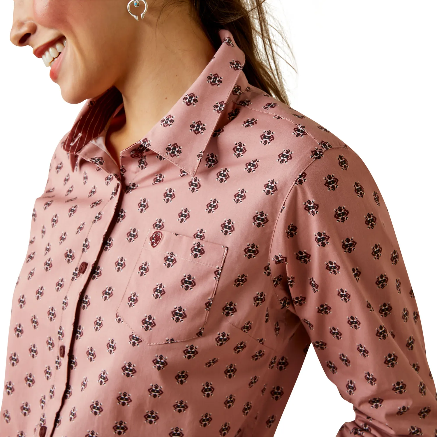 Ariat Womens Kirby L/S Shirt Red River Geo