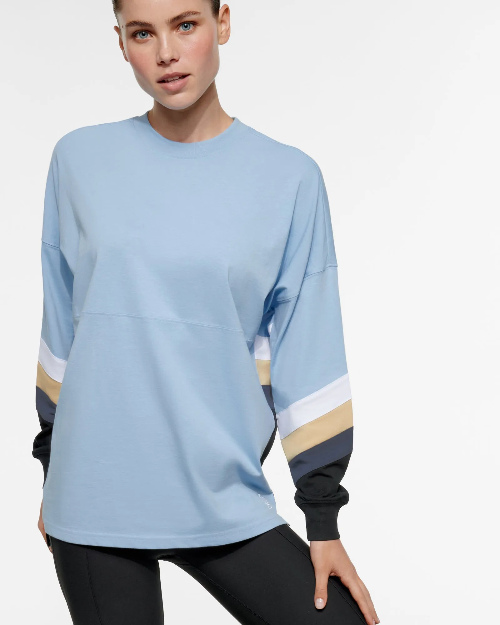 ARLBERG OVERSIZED LONG SLEEVE TEE SKY BLUE