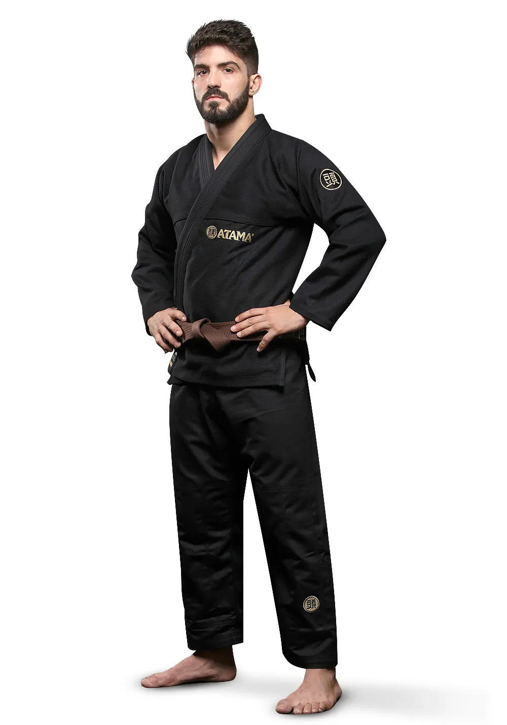 ATAMA BLACK CLASSIC BJJ KIMONO (GI)