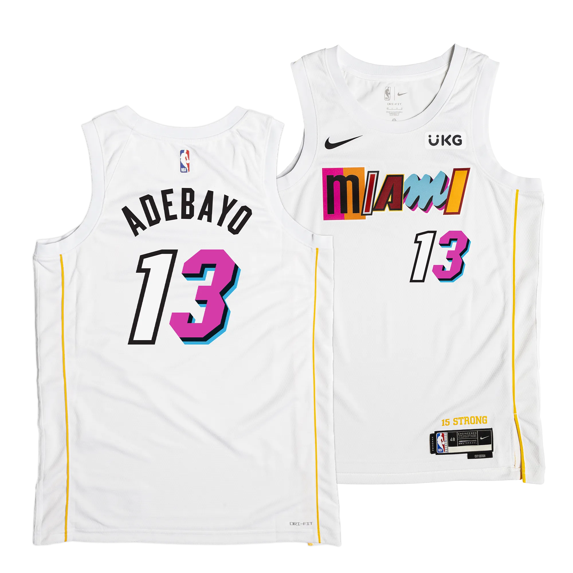 Bam Adebayo Nike Miami Mashup Vol. 2 Youth Swingman Jersey - Player's Choice