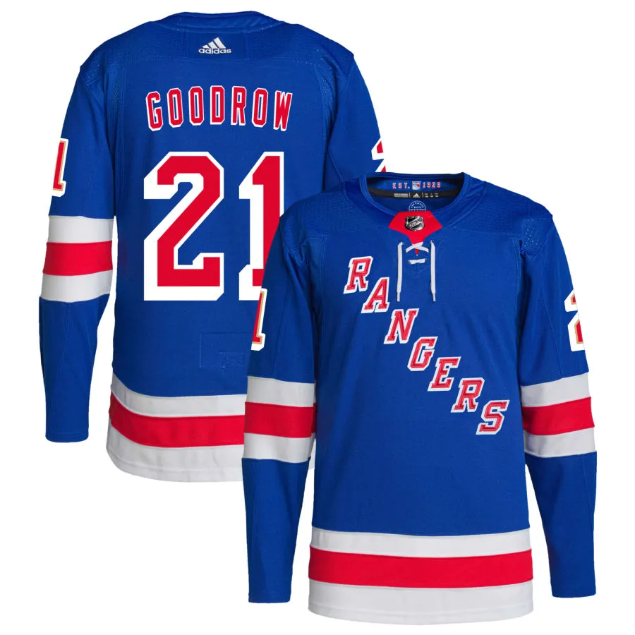 Barclay Goodrow New York Rangers adidas Home Primegreen Authentic Pro Jersey - Royal