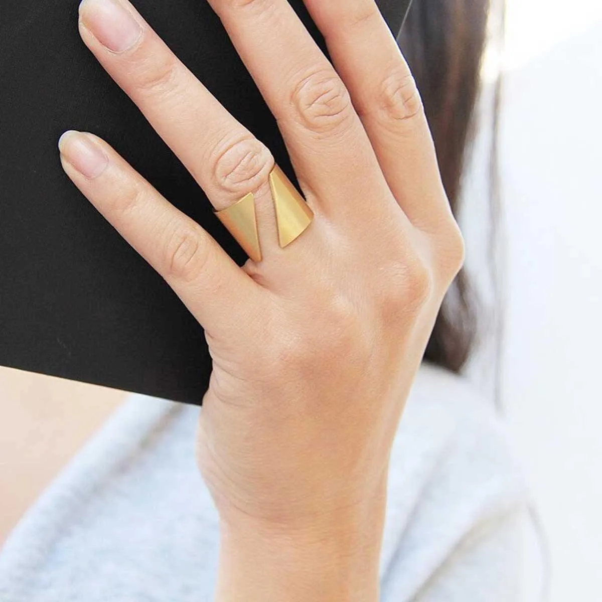 Basic 18k Gold-Plated Ring With A Twist