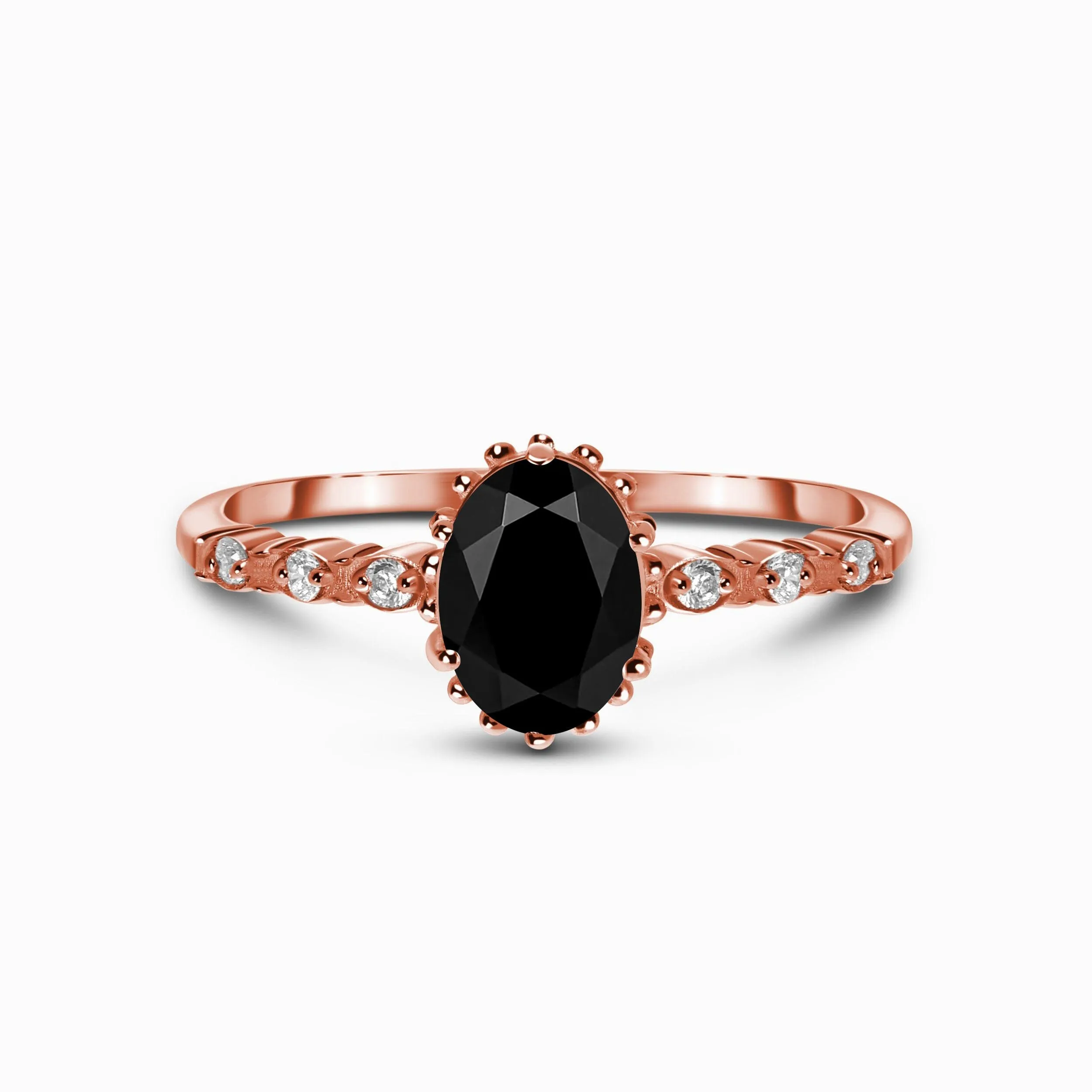 Black Obsidian Ring - Above Clouds