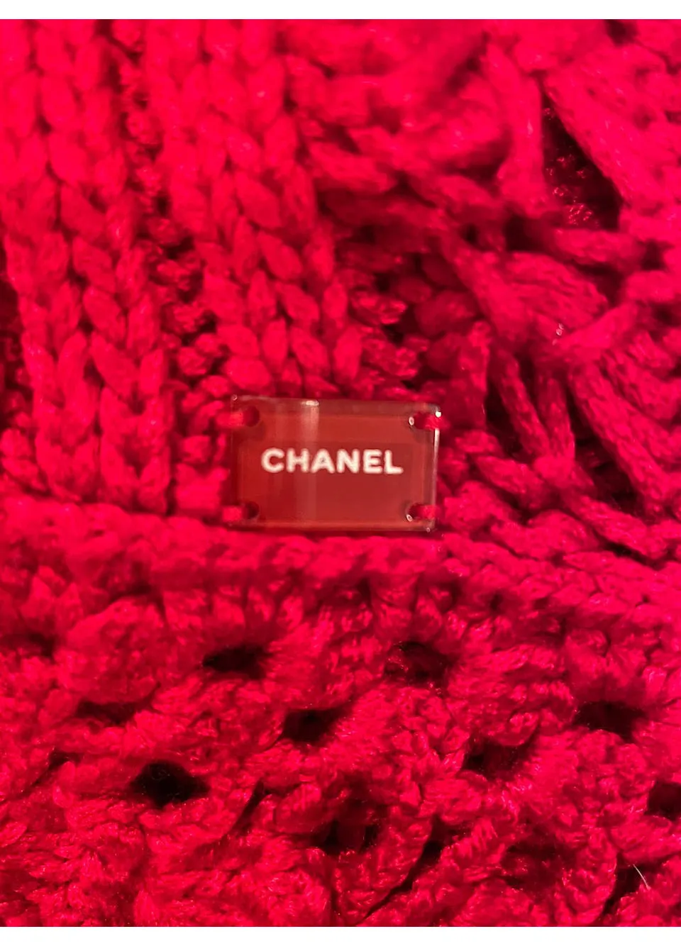 Chanel 04P 2004 Spring Red Cardigan FR 38 US 4/6/8