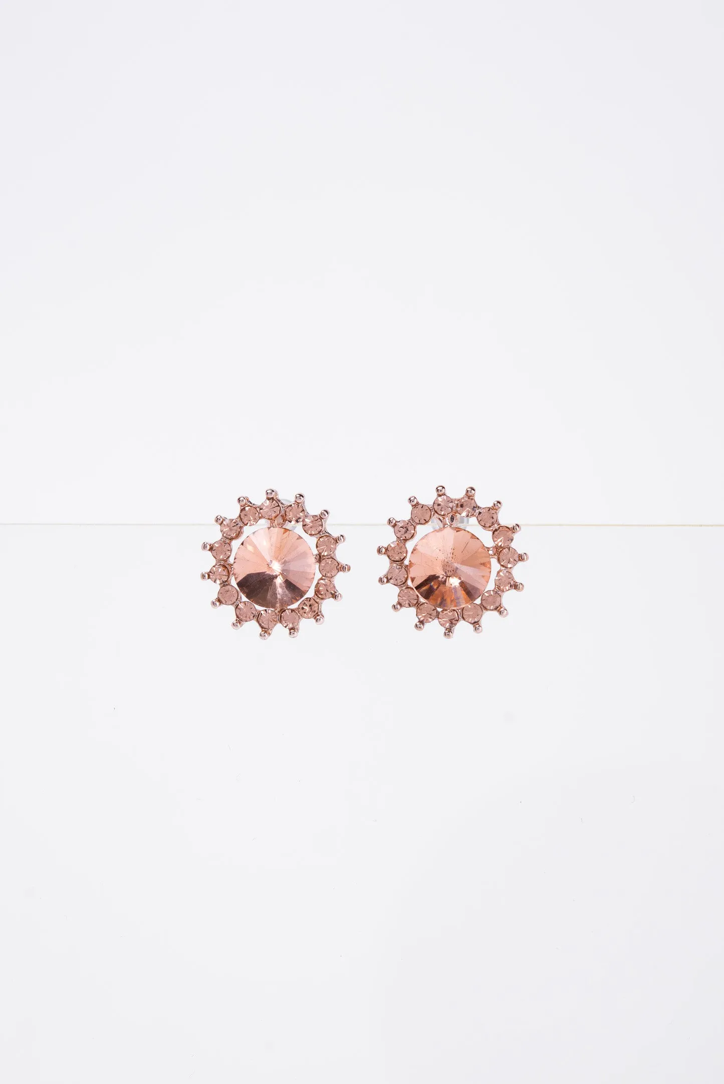 Christa Stone Flower Daisy Stud Post Earring