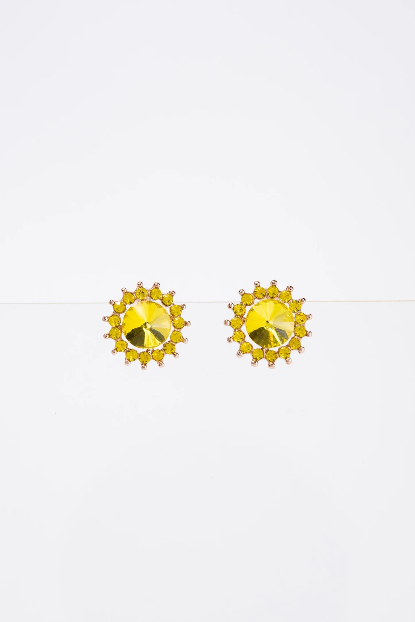 Christa Stone Flower Daisy Stud Post Earring