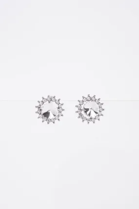 Christa Stone Flower Daisy Stud Post Earring