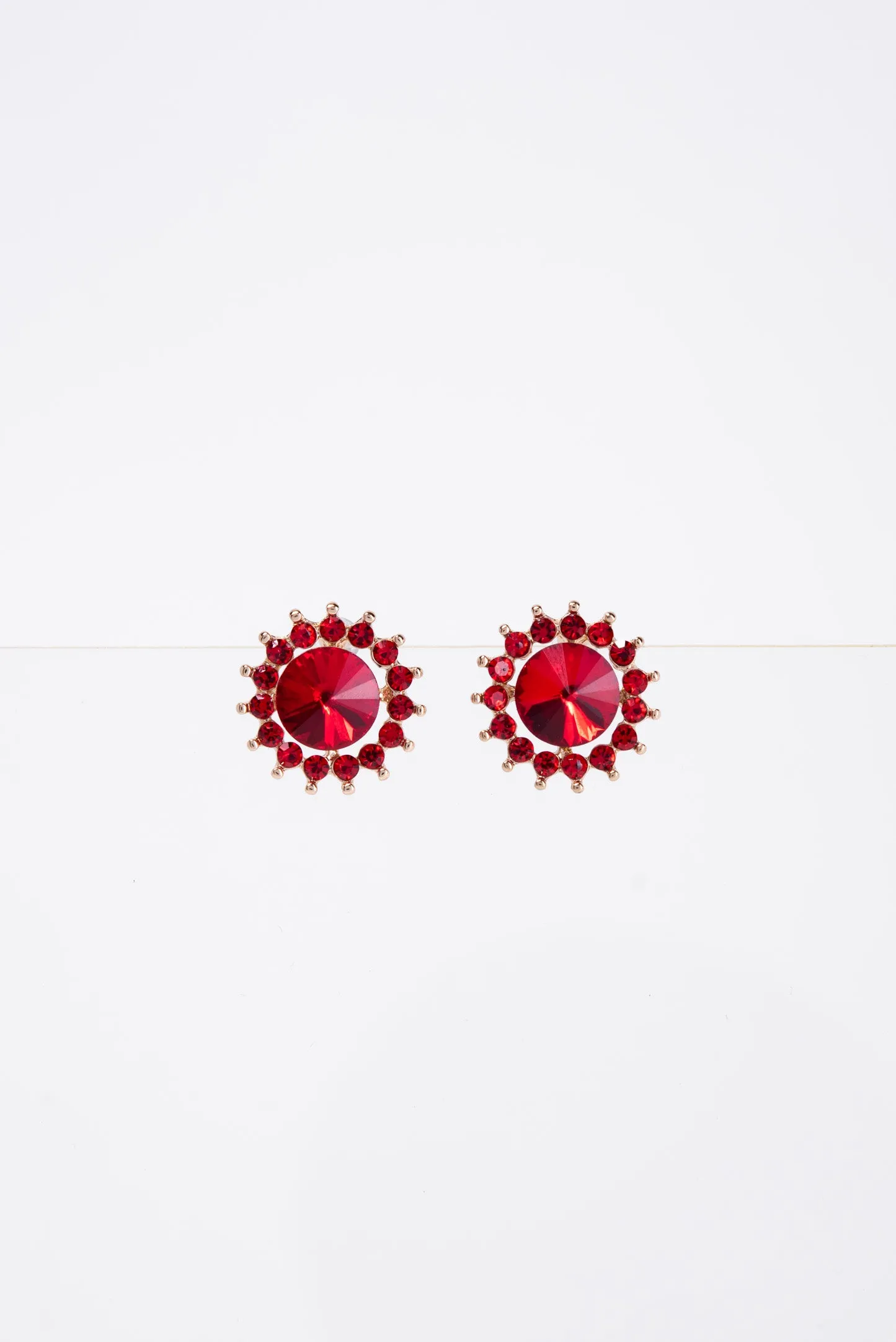 Christa Stone Flower Daisy Stud Post Earring