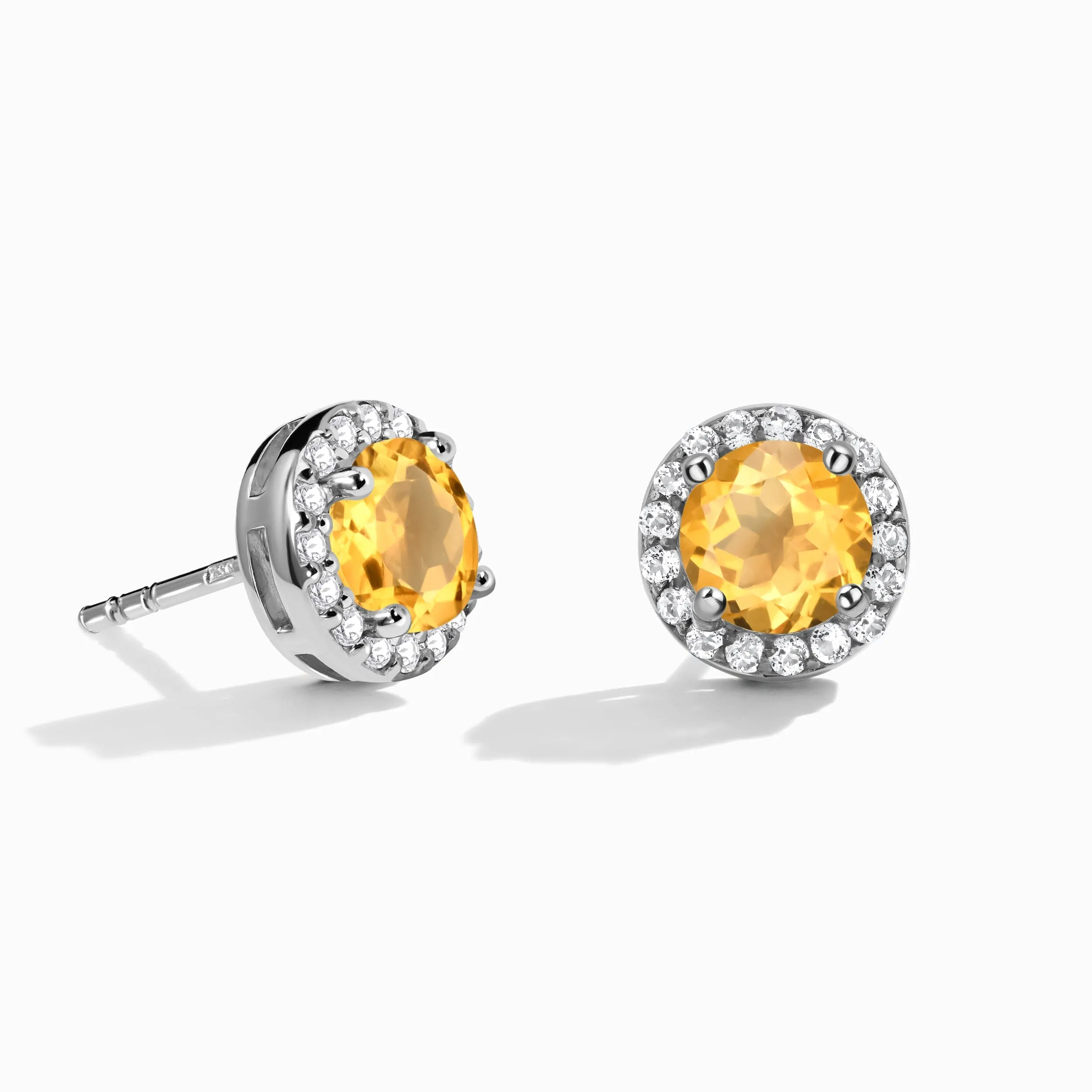 Citrine Venus Studs - November Birthstone