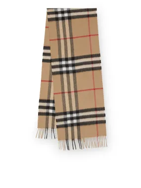 Classic check cashmere scarf