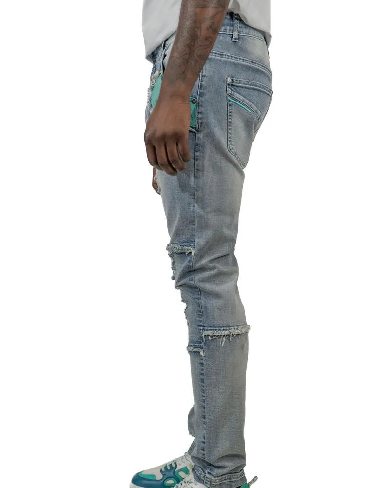 Classic Leaf Denim Jean