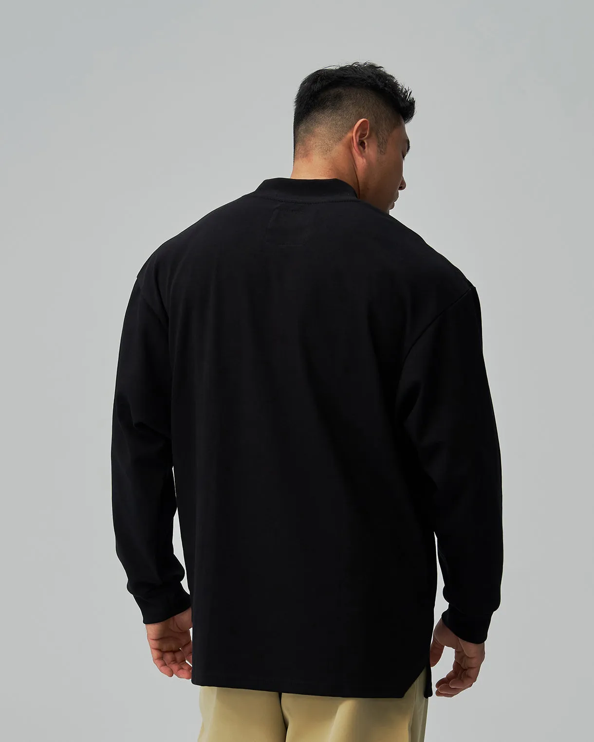 Cotton⁺ Turtleneck Oversized Long Sleeves Tee