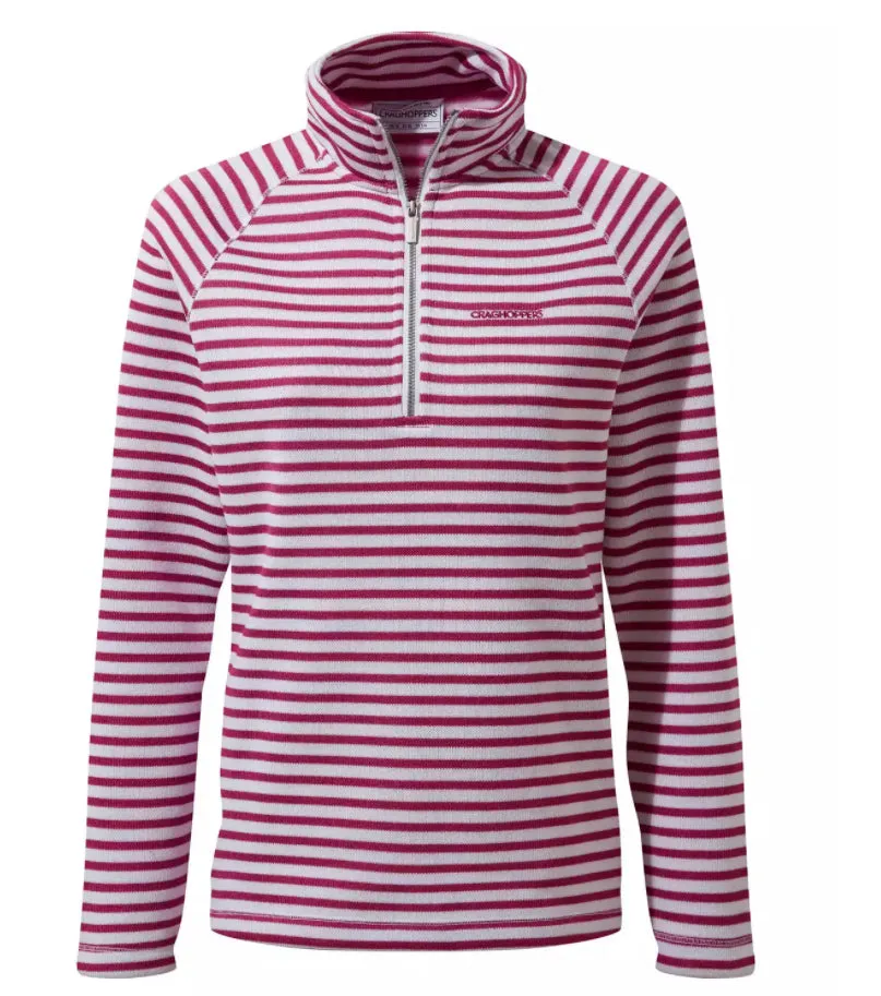 Craghoppers Womens Limelle Striped Half Zip Fleece Sweatshirt Pullover Jumper