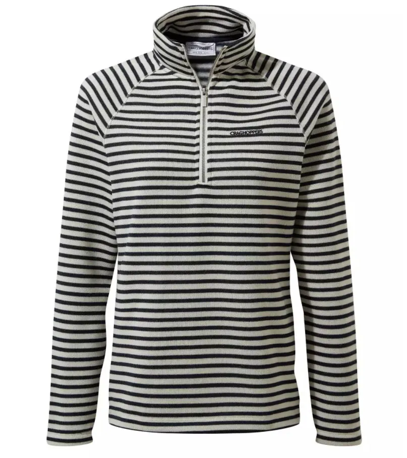 Craghoppers Womens Limelle Striped Half Zip Fleece Sweatshirt Pullover Jumper