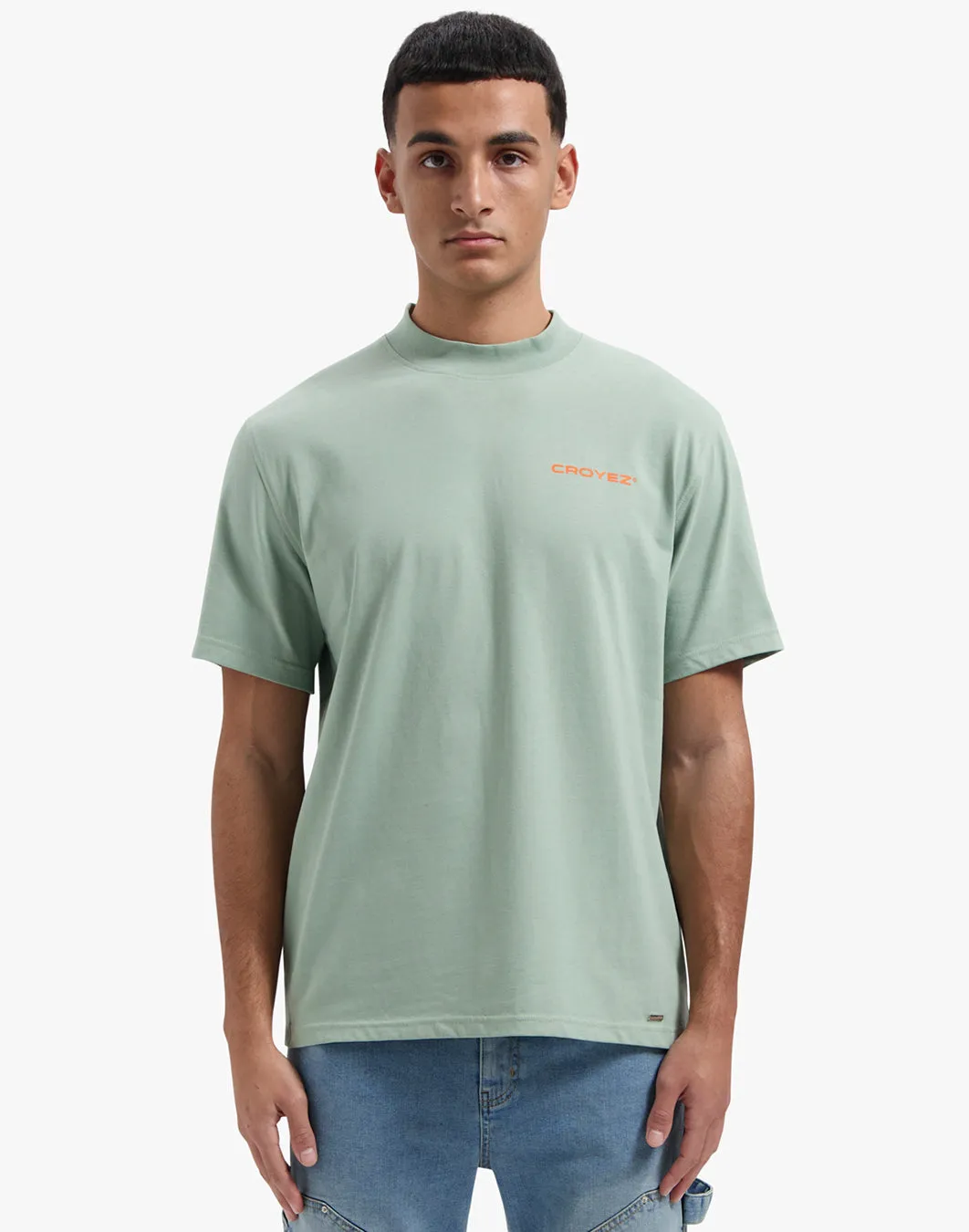 CROYEZ FAMILY OWNED BUSINESS T-SHIRT - GREEN/ORANGE