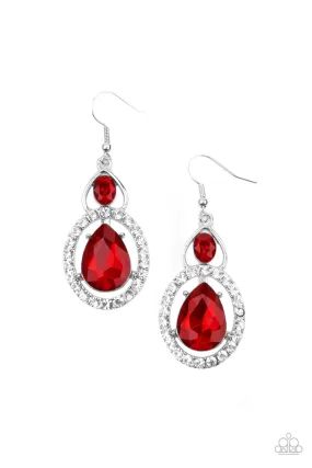 Double The Drama - Red Earring