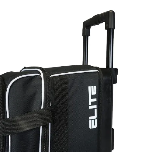 Elite Basic Double Roller Black/White Bowling Bag