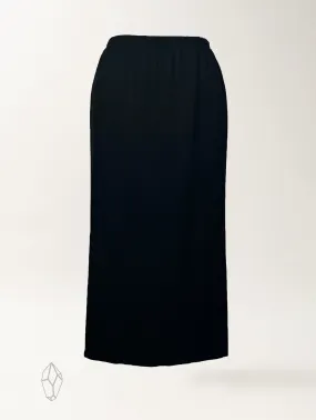 Enzo Skirt - Black Twill Ponte