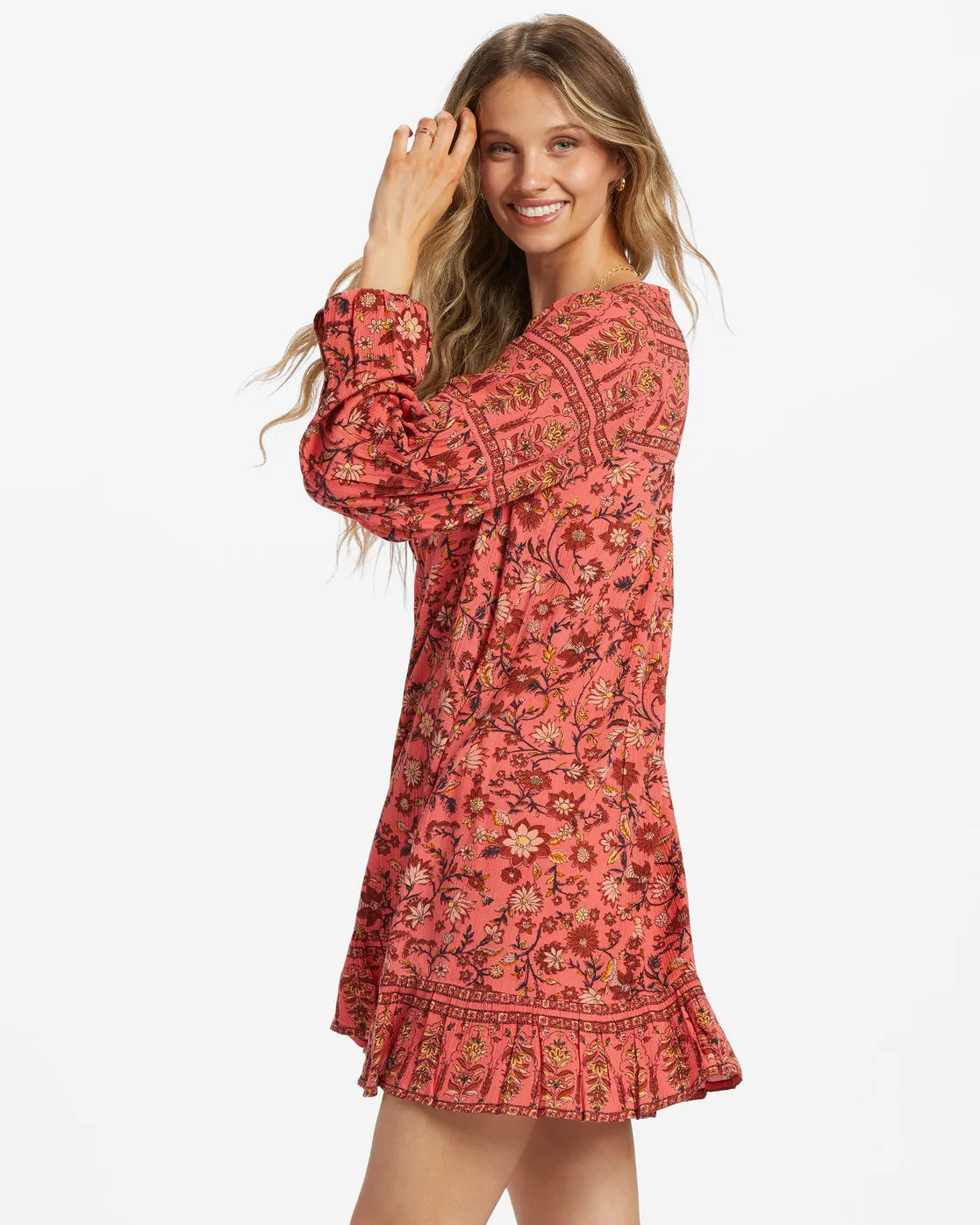 Free As Can Be Dress - Hibiscus