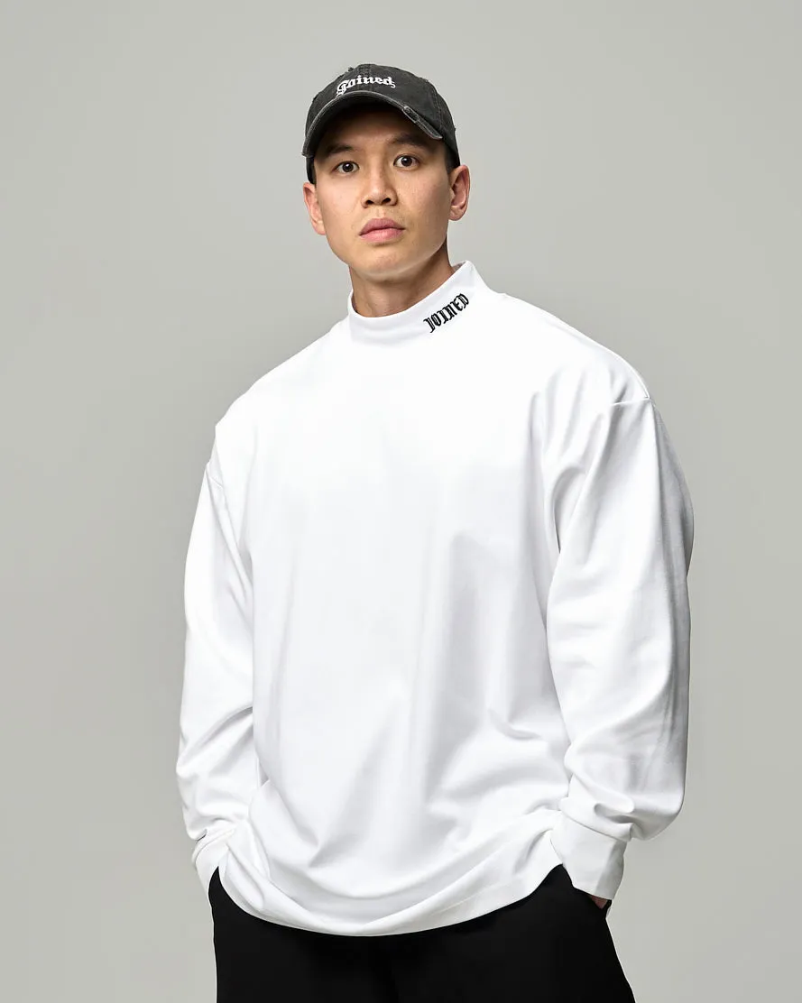 Gothic Turtleneck Oversized Long Sleeves Tee