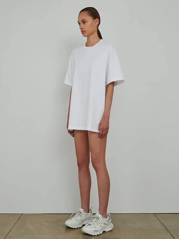 HB Oversized Tee in Off White