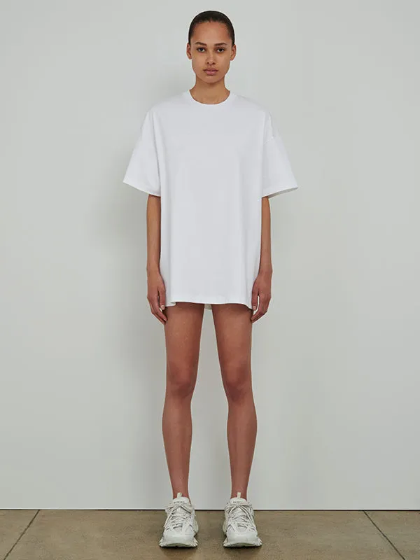 HB Oversized Tee in Off White