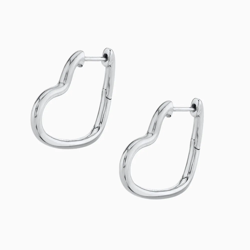 Heart Hoop Earrings