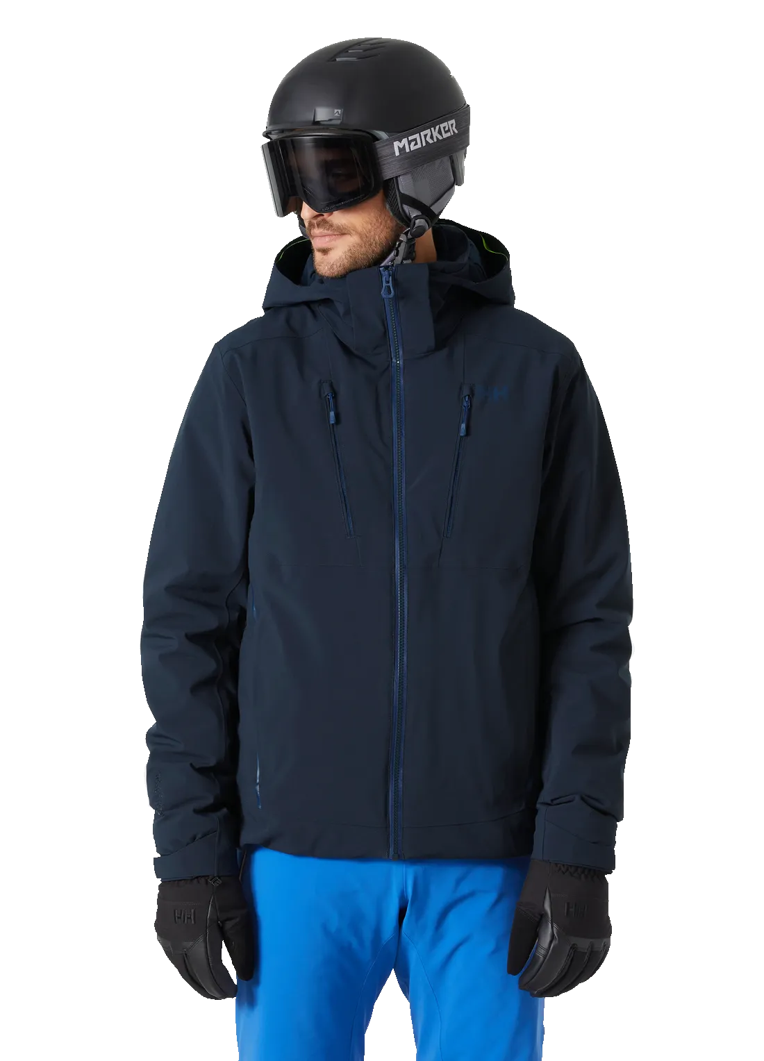 Helly Hansen Men's Alpha 4.0 Insulated Waterproof Ski Jacket (Navy)