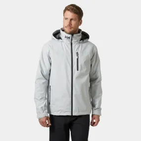 Helly Hansen Men's Crew Hooded Midlayer Waterproof Insulated Jacket 2 (Grey Fog)