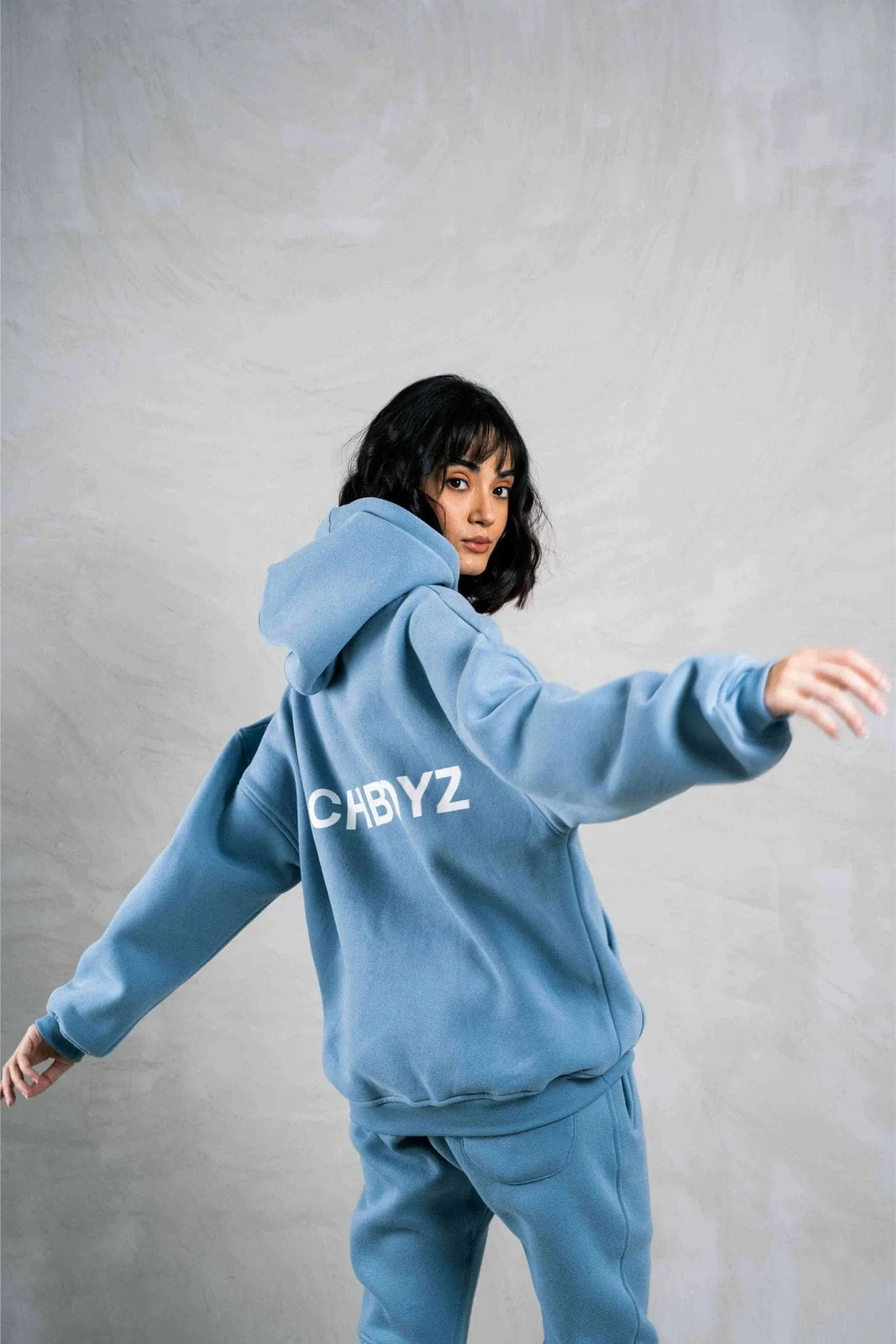 HOODIE - POWDER BLUE