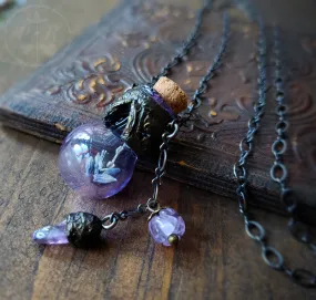 Ianthe's Arch ~ Amethyst, Ametrine & Lavender Glass Vessel