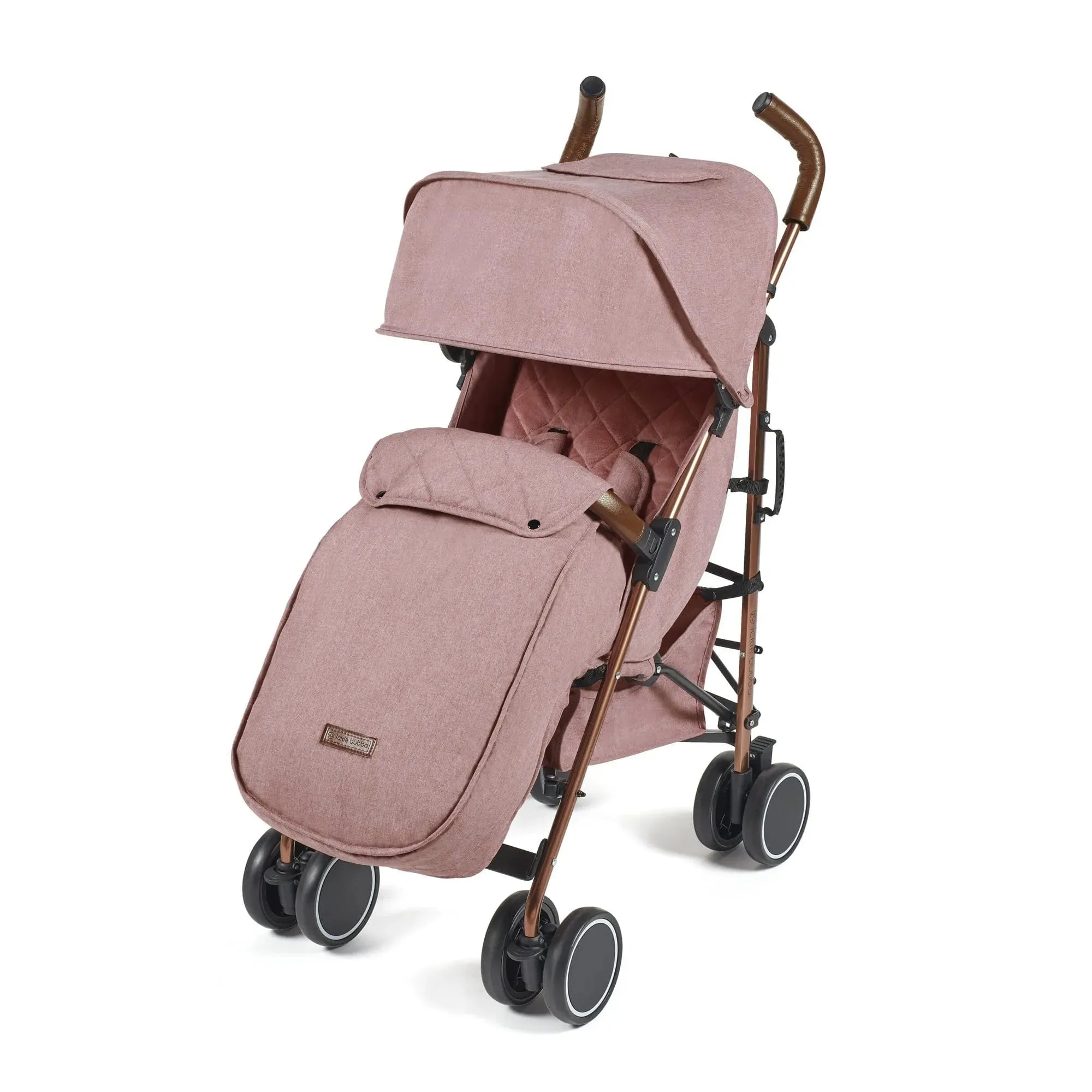 Ickle Bubba Discovery Stroller, Max Bundle - Rose Gold / Dusky Pink / Tan