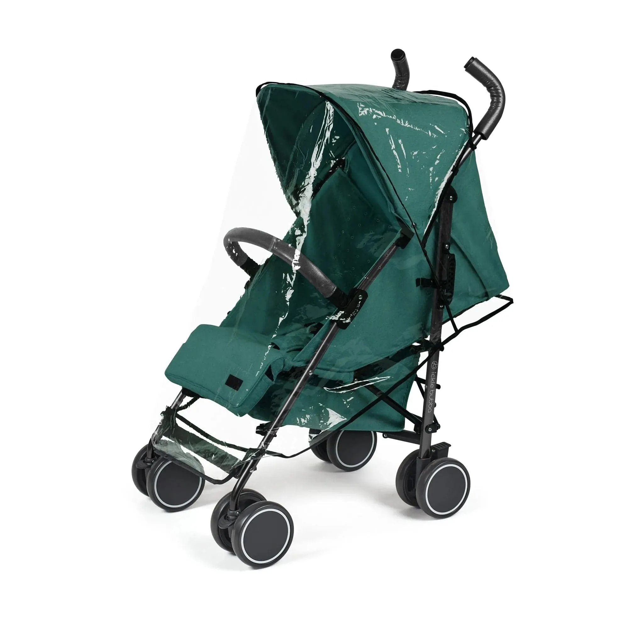 Ickle Bubba Discovery Stroller, Prime Bundle - Matt Black / Teal / Black