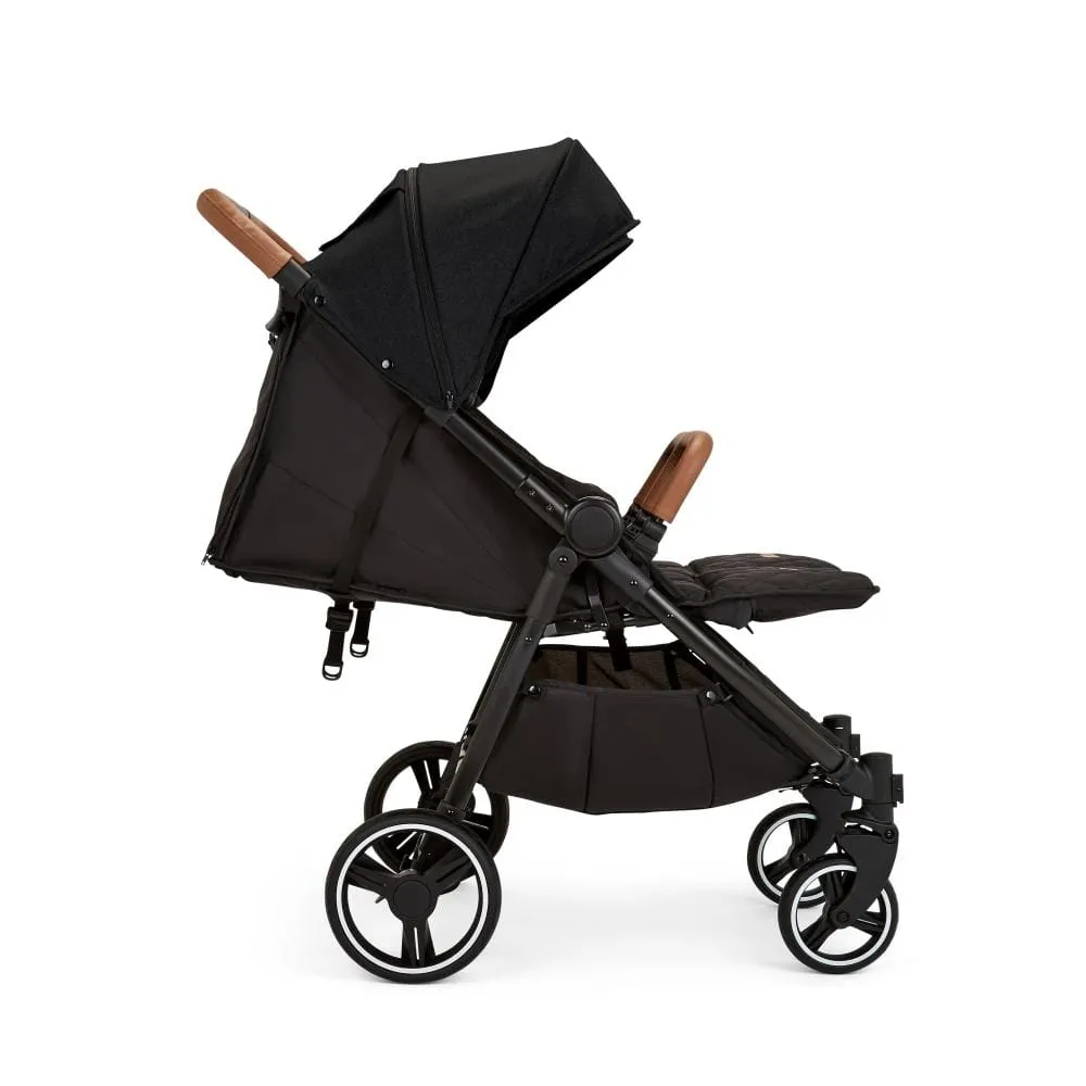 Ickle Bubba Venus Prime Double Stroller - Black / Black / Tan