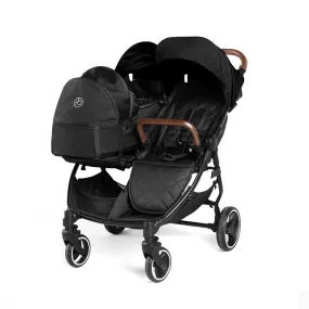 Ickle Bubba Venus Prime Double Stroller - Black / Black / Tan