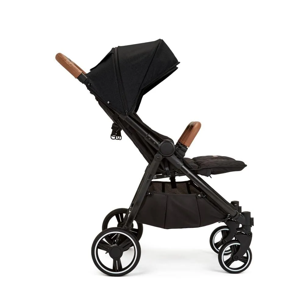 Ickle Bubba Venus Prime Double Stroller - Black / Black / Tan