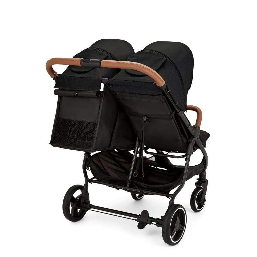 Ickle Bubba Venus Prime Double Stroller - Black / Black / Tan