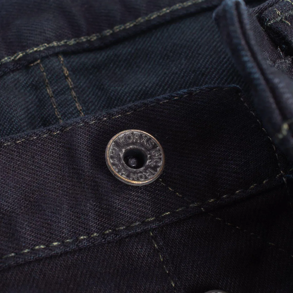 Iron Heart - 14oz IH-555S-142OD Selvedge Denim Slim Tapered Jeans - Indigo Overdyed Black