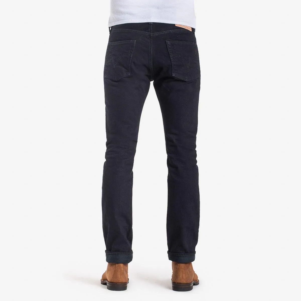 Iron Heart - 14oz IH-555S-142OD Selvedge Denim Slim Tapered Jeans - Indigo Overdyed Black