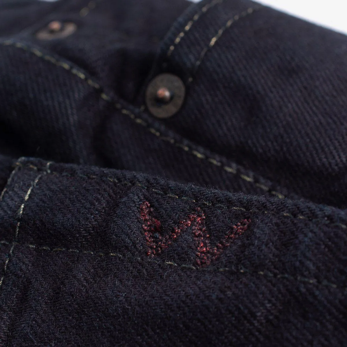 Iron Heart - 14oz IH-555S-142OD Selvedge Denim Slim Tapered Jeans - Indigo Overdyed Black